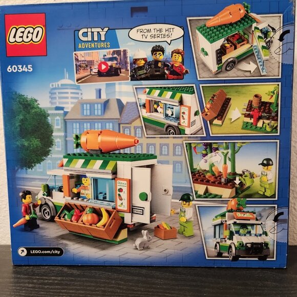 LEGO City Farmers Market Van 60345 Building Set Food Truck Farm Van Vegetables R - Picture 11 of 13